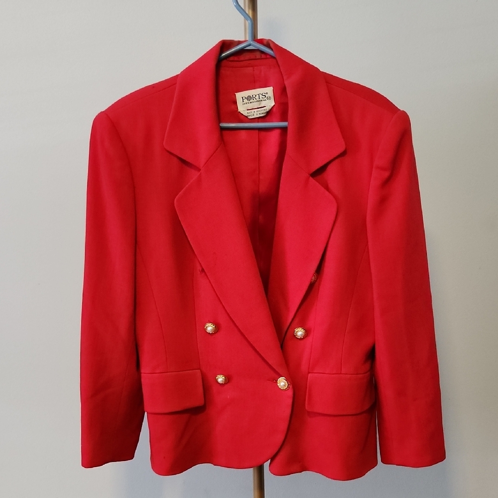 Red Women's Blazer